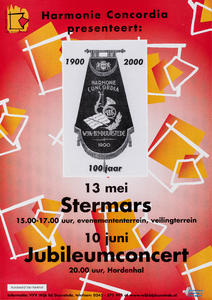  Wijk 700 presenteert: Harmonie Concordia stermars 13 mei, jubileumconcert 10 juni 2000 (6)