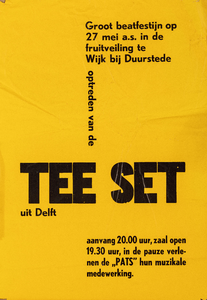  Aankondiging optreden van de TEESET (Delft) en de PATS (Cothen) in de fruitveiling te Wijk bij Duurstede