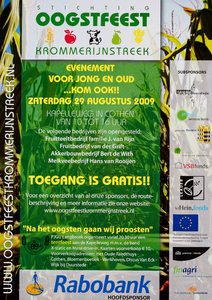  Programma Oogstfeest Krommerijnstreek aan de Kapelleweg te Cothen