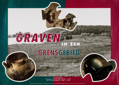  Aankondiging archeologische tentoonstelling 'Graven in een grensgebied' in het Centraal Museum Utrecht