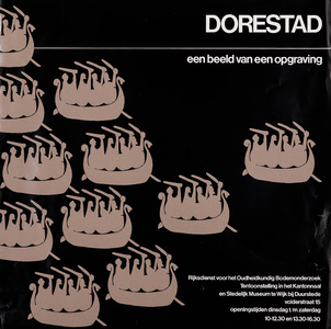  Aankondiging archeologische tentoonstelling 'Dorestad - een beeld van een opgraving' in het Kantonnaal en Stedelijk ...