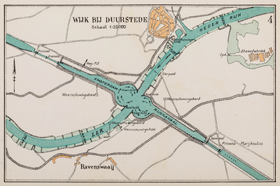  Kruising van de Lek met het Amsterdam-Rijnkanaal te Wijk bij Duurstede met vaaraanwijzingen