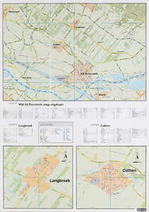  Plattegrond van de regio Wijk bij Duurstede, van Cothen en Langbroek
