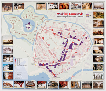  Bouwhistorische kaart van de binnenstad van Wijk bij Duurstede