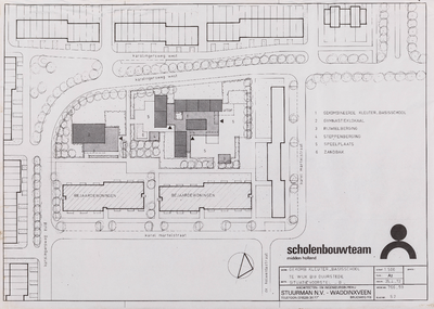  Bouwtekening van een 7-klassige basisschool aan de Karolingersweg West te Wijk bij Duurstede (8)