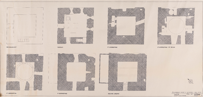  Donjon huis Duurstede: bestaande toestand plattegronden (2)