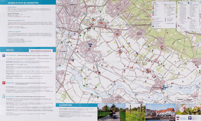  Toeristische kaart Kromme Rijngebied met nadruk op de havens in Wijk bij Duurstede