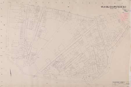  Kadastrale gemeente Wijk bij Duurstede: sectie B, 3de blad (gemeenteplan) (reproductie)