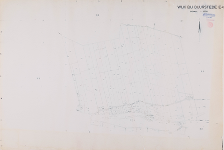  Kadastrale gemeente Wijk bij Duurstede: sectie E, 4de blad (gemeenteplan) (reproductie)