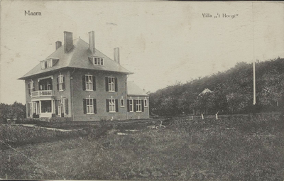  Villa De Hoogt van familie De Beaufort omstreeks 1910.