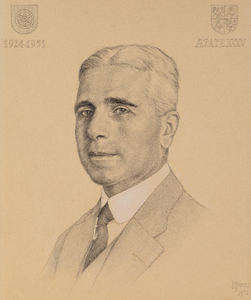  Portret van burgemeester F.E. Erverwijn Lange van Maarn (1924-1951)