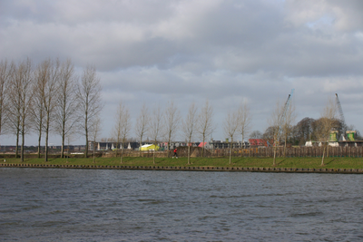  De wijk de Stenen in aanbouw, gezien vanaf het Amsterdam-Rijnkanaal