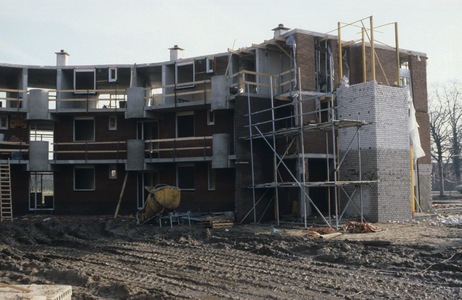  De bouw van het appartementencomplex aan De Poort.