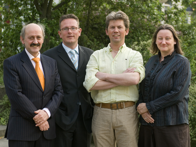  Gemeentegids 2007: de VVD-fractie: v.l.n.r.: Ronald Verbeek, Herman Geerdes, Fred Dekker en Yvonnen Rietveld-Hessing
