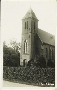  De toren van de rooms-katholieke kerk.