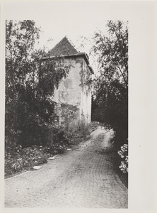 Kasteel Vuylcop. Gezicht op de toren, de achtergevel en de rechtergevel.
