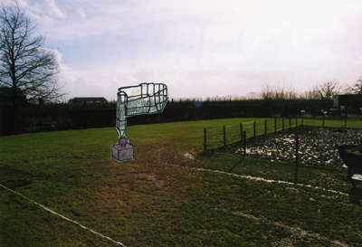  Ontwerpje voor een kunstwerk van Marijn te Kolsté in 't Goy. Dit beeld is een onderdeel van de TRAP-fietsroute.