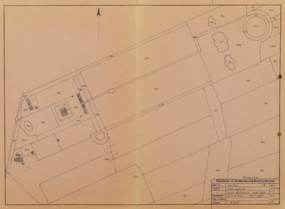  Kadastrale situatie van huis Heemstede met landerijen in november 1930