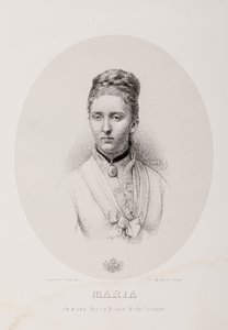  Portret van Maria van Pruisen (1855-1888), echtgenote van Willem Frederik Hendrik van Oranje Nassau (1820-1879)