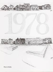  Omslag 'Kalender 1978' met binnenin afbeeldingen van plaatsen en boerderijen