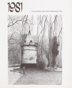  Omslag 'Kalender 1981' met binnenin afbeeldingen van plaatsen en boerderijen binnen de gemeente Houten