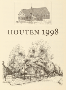  Omslag kalender 'Houten 1998' met binnenin afbeeldingen van plaatsen en boerderijen binnen de gemeente Houten