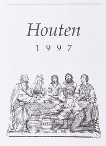  Omslag kalender 'Houten 1997' met binnenin afbeeldingen van plaatsen en boerderijen binnen de gemeente Houten