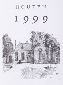  Omslag kalender 'Houten 1999' met binnenin afbeeldingen van plaatsen en boerderijen binnen de gemeente Houten