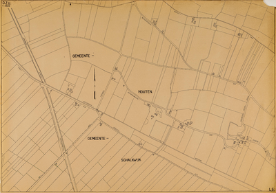  Grensgebied gemeenten Houten en Schalkwijk rond de Houtensewetering (blad L.5.)