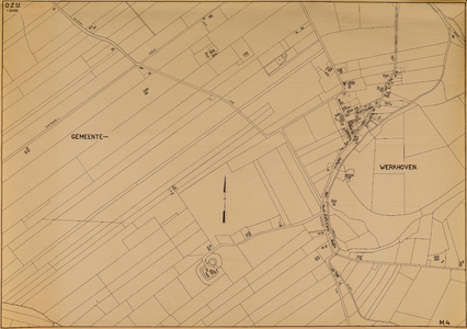  Gemeente Werkhoven rond de Achterdijk (blad M.4.)