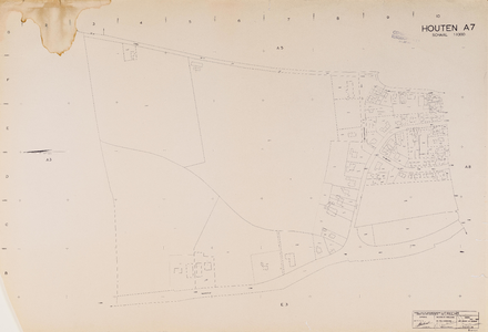  Kadastrale gemeente Houten, sectie A, 7de blad (gemeenteplan) (reproductie)