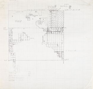  Werktekening bouwhistorisch onderzoek boerderij De Grote Geer aan de Snoeksloot te Houten (no. 4)