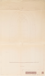  Opmeting kraslijnen westelijke binnenwand van de toren van de NH-kerk aan de Lobbendijk te Houten (no. 7)