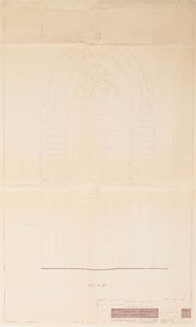  Opmeting kraslijnen westelijke binnenwand van de toren van de NH-kerk aan de Lobbendijk te Houten (no. 7)
