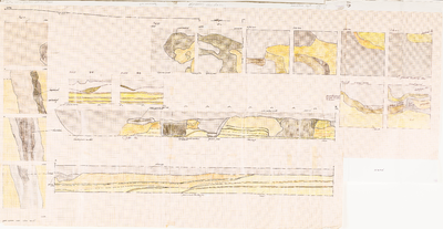  Werktekening archeologische opgraving aan de Loerikseweg te Houten (no. 2)