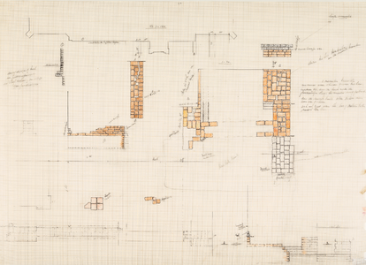  Werktekening archeologische opgravingen kerkmuur NH-Kerk aan de Lobbendijk te Houten (2)