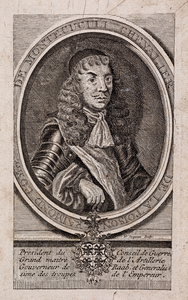  Portret van De Montecuculi Chevalier de la Toison Raimond Comte