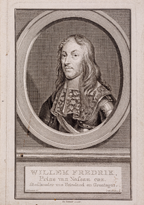  Portret van Willem Frederik (1613-1664), prins van Nassau, stadhouder van Friesland en Groningen