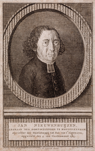  Portret van Jan Nieuwenhuizen, oprichter van de Maatschappij tot Nut van 't Algemeen