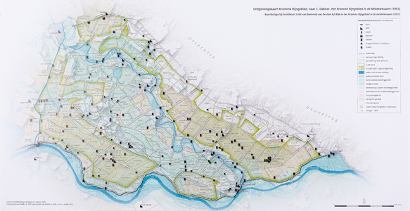  Ontginningskaart Kromme Rijngebied, naar C. Dekker, 'Het Kromme Rijngebied in de Middeleeuwen' (1983).