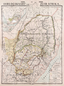  Oorlogskaart van Zuid-Afrika 1899-1900