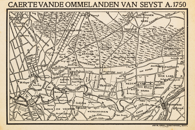  Caerte vande ommelanden van Seyst a. 1750
