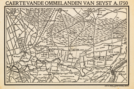  Caerte vande ommelanden van Seyst a. 1750