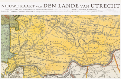  [blad van de] Nieuwe kaart van den lande van Utrecht [facsimile-uitgave]
