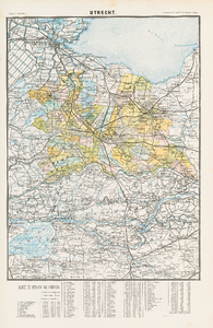 [Gemeentenkaart van de provincie] Utrecht