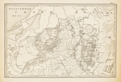  Kaart van de provincie Utrecht. Blad I [1ste editie]