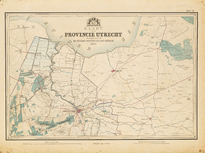  Kaart van de provincie Utrecht. Blad II [2de editie]