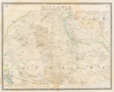 Nouvelle Carte de la Hollande, d'après Krayenhoff et les meilleures cartes connues. 24 Feuilles. Blad 15me Hollande [Veluwe]
