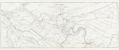  Schets-kaart der Defensie-linie van den Diefdijk en van de Linge-Dijken