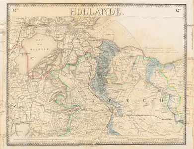  Nouvelle Carte de la Hollande, d'après Krayenhoff et les meilleures cartes connues. 24 Feuilles. Blad 14me Hollande ...